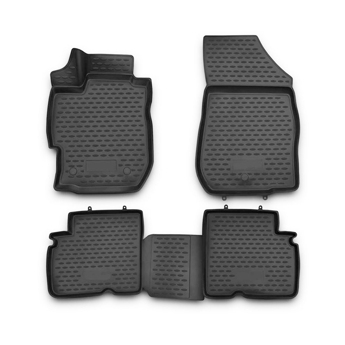 Nissan Versa Floor Mats - Omac - Rubber TPE - Black - '12-'19